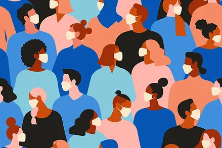 Crowd with Masks